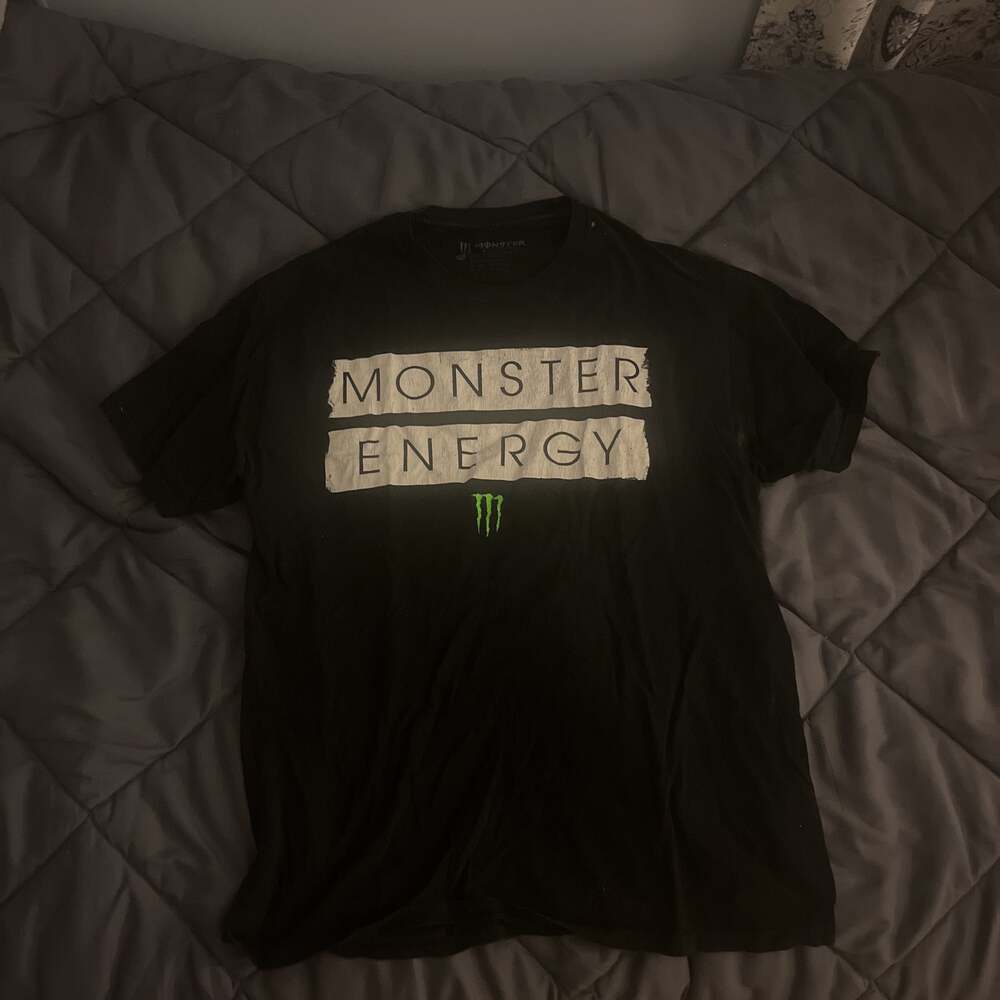 Monster Energy Drink Logo T-Shirt Men's Black